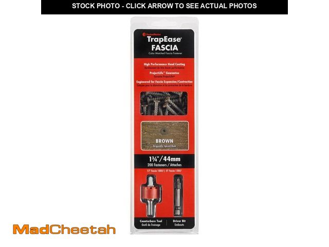 Lot 74-13798571 - FastenMaster 10 1-3/4 in. Brown TORX Trim Head TrapEase Composite Deck Screws Fascia (200 Pack) - UN...