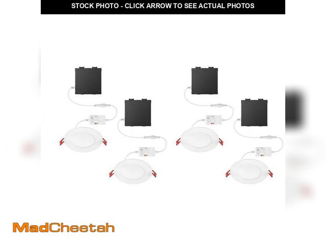 Lot 74-12692153 - *DIRTY/MISSING LIGHT* Commercial Electric Elite Series 4 in. LED DuoBright, 3-Level Lumen Select, Ul...