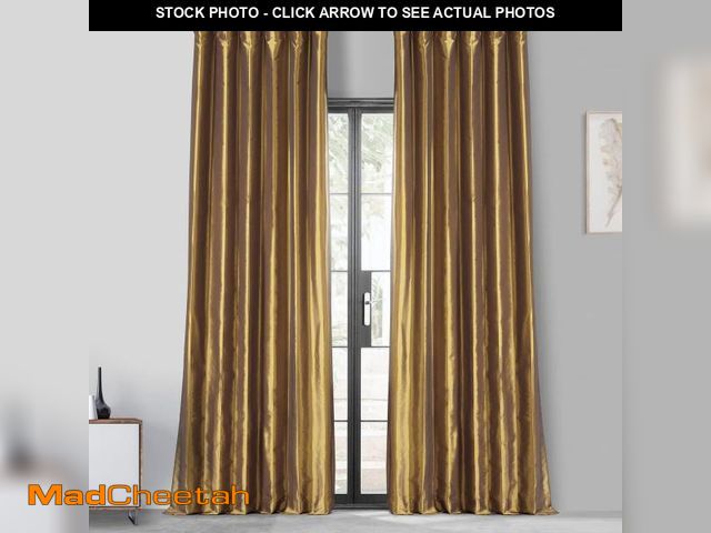 Lot 74-9876446 - HPD Half Price Drapes Blackout Curtains for Bedroom &amp; Living Room - Faux Silk Taffeta Blackout C...