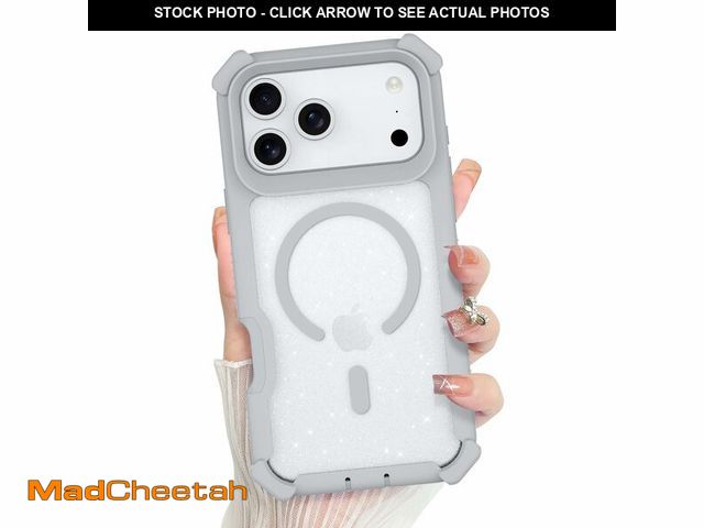 Lot 74-13712913 - Bonoma for iPhone 17 Pro Max Case 2025, Sparkly Glitter Bling Back, Magnetic Support for MagSafe Sho...