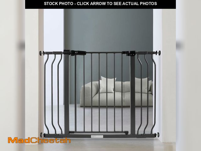 Lot 74-12544011 - ELEVON Baby Gate for Stairs Doorways, Safety Pet Gate with Auto-Close/Hold-Open Features, Fits Openi...
