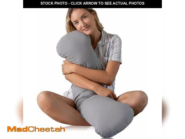Lot 74-13584218 - SleepCloud Weighted Body Pillow 6.5lbs - Weighted Pillow for Deeper Sleep (41" x 10") - Cooling Body...