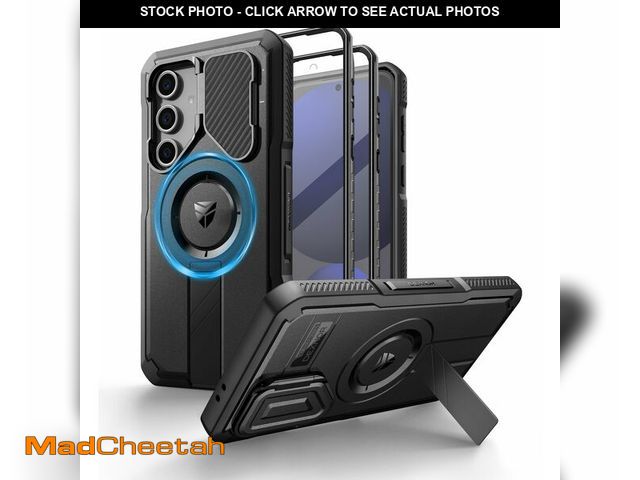 Lot 74-12681863 - Dexnor for Samsung Galaxy S24 FE Case with Camera Cover &amp; Adjustable Kickstand &amp; Built-in Sc...