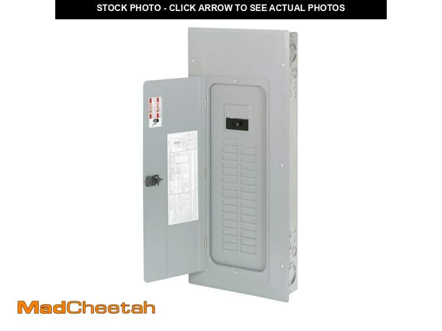 Lot 74-12691011 - *DENTED/MISSING HARDWARE* Eaton BR 100 Amp 60-Circuit Main Breaker Indoor Plug On Neutral Load Cente...