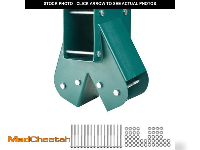 Lot 74-14376152 - SVOPES A-Frame Swing Set Brackets, Heavy Duty Carbon Steel, Mounting Hardware, DIY Kit for 4 x 4 Leg...