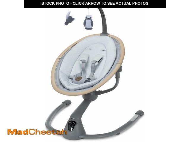 Lot 74-13087706 - Maxi-Cosi Cassia Smart Baby Swing for Infants, Portable Foldable Swing with Music, 360 Rotation, 5 S...