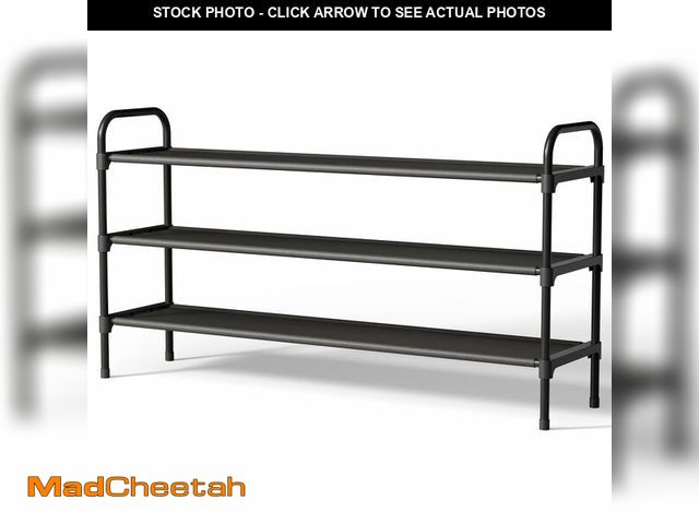 Lot 74-12878311 - Kitsure Extra-Long Shoe Rack for Closet, Shoe Organizer for Front Door Entrance, Stackable Shoe Shel...