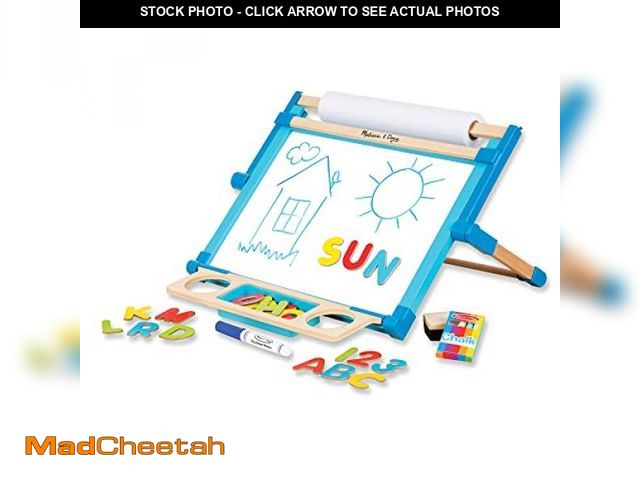 Lot 74-12096344 - Melissa &amp; Doug Deluxe Double-Sided Tabletop Easel, Arts &amp; Crafts, 42 Pieces, 17.5" H x 20.75...