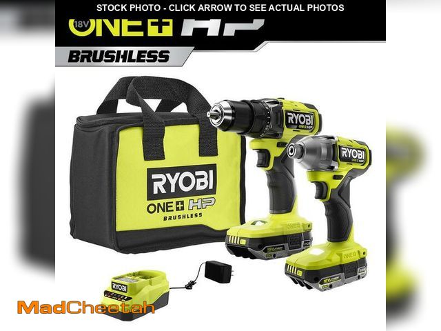 Lot 74-12795771 - Ryobis Tools RYOBI 18V ONE+ Lithium-Ion Cordless DrillDriver And Impact Driver Combo Kit With Batter...