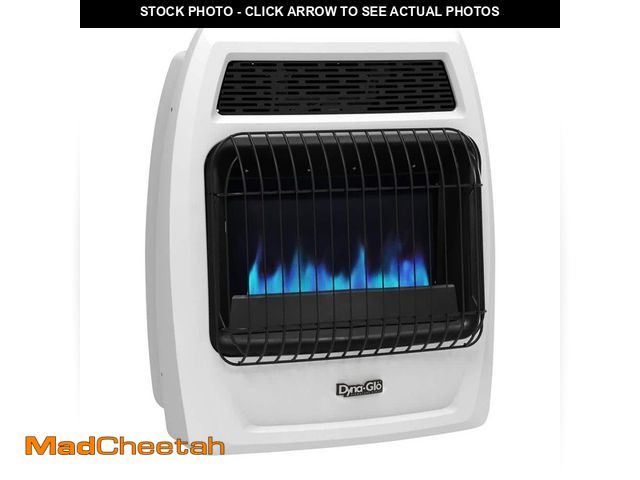 Lot 74-12640763 - Dyna-Glo 20,000 BTU Blue Flame Vent Free Natural Gas Thermostatic Wall Heater - UNUSED