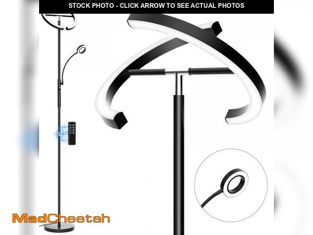 Lot 74-12052151 - SIBRILLE Upgraded 2-in-1 LED Floor Lamp - Dimmable Mother-Daughter Standing Lamp with Remote&amp;Tou...