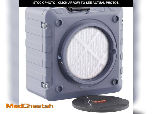 Lot 74-13068619 - VEVOR Air Scrubber with 3-Stage Filtration 60 sq. ft. HEPA - Type Air Scrubber in Gray with Portable...