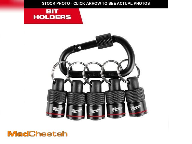 Lot 74-12855919 - Milwaukee 3 pack of 5-Piece Hex Bit Holder with Carabiner - UNUSED