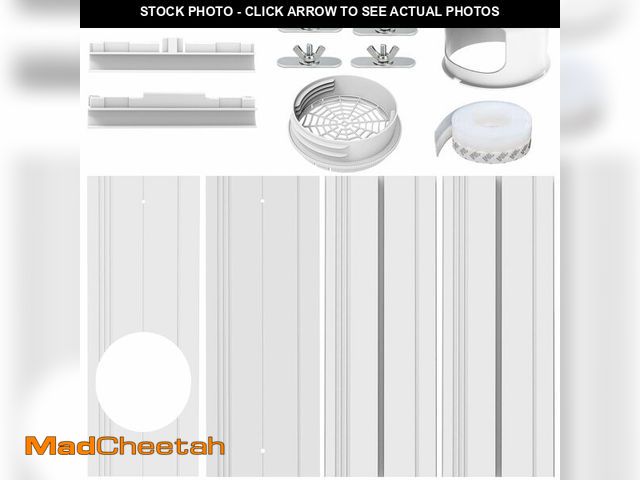Lot 74-14212559 - Portable Air Conditioner Window Kit with Universal Coupler Fit for 5.1"/5.9" Exhaust Hose, Mobile A/...