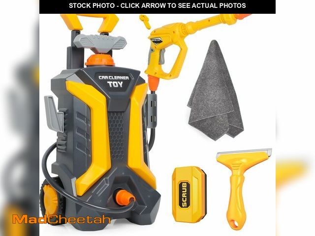 Lot 74-14273214 - Toddler Outdoor Playset Kids Cleaning Car Toy with Real Spray Car Wash Water Gun for Kids 3+ Manual ...
