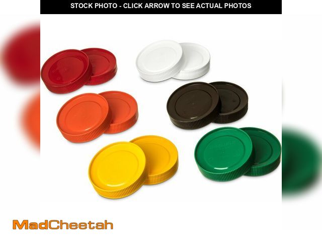 Lot 74-13623034 - Carlisle FoodService Products Stor N' Pour Bottle Caps Lids with Stacking Ridge for Bar, Kitchen, An...