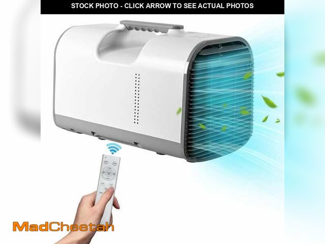 Lot 74-12671363 - Edendirect 4500 BTU Portable Air Conditioner Cools 150 Sq. Ft. in Gray with Dehumidifier and Remote ...