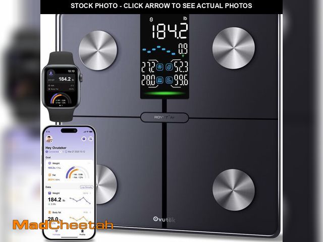 Lot 74-13628592 - Ovutek Smart Scale for Body Weight, Professional Bathroom Digital Scale with BMI, Body Fat, Muscle M...