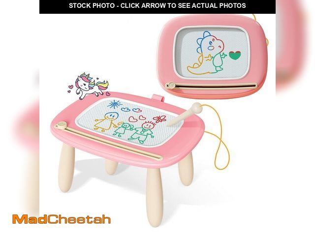 Lot 74-12702511 - Kikidex Magnetic Drawing Board, Toddler Girl Toys for 1-2 Year Old, Doodle Board Pad Learning and Ed...