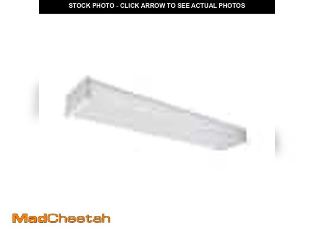 Lot 74-12770232 - Commercial Electric 1-Pack 2 ft. 120-Volt 1900 Lumens White integrated LED Wraparound Light with Pri...