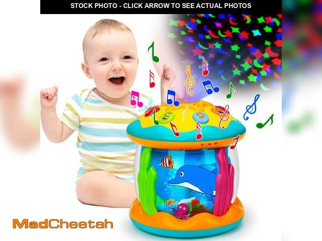 Lot 74-12706742 - Tsomtto Baby Toys 12 Months Musical Light Up Tummy Time Toy Ocean Rotating Projector Infant 12-18 Mo...