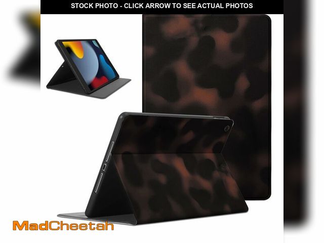 Lot 74-13572555 - NBCDSUJ Retro Cool Tortoise Shell Tablet Case for iPad 9th/8th/7th Gen Case 2021/2020/2019 10.2", Br...