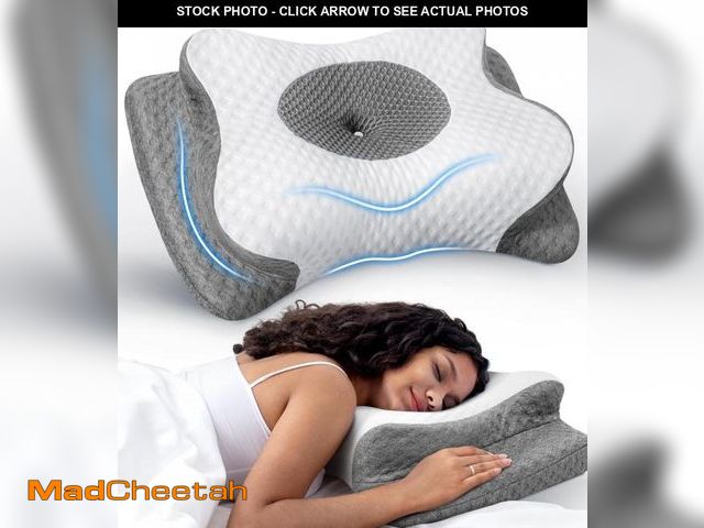 Lot 74-11554393 - No More Aches Neck Pillow for Pain Relief, Adjustable Cervical Pillow for Neck Support with Armrest,...