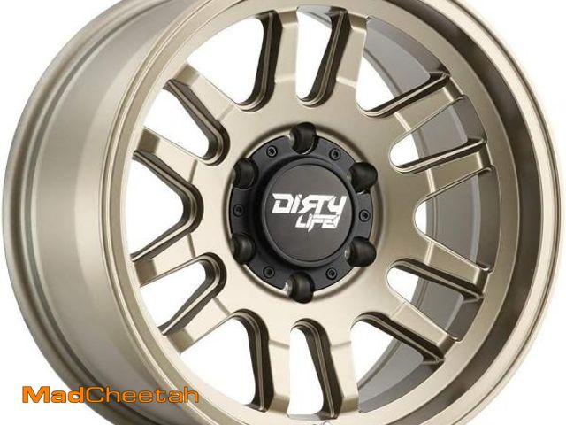 Lot 74-12399669 - Dirty Life CANYON Satin Gold Wheel with Alloy Steel (17 x 9. inches /6 x 106 mm, -12 mm Offset) - UN...