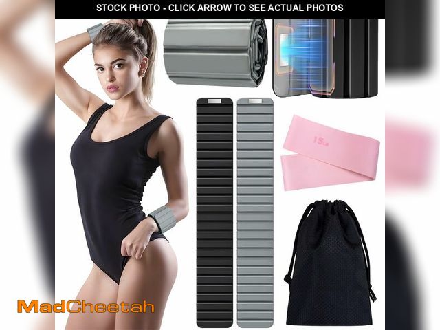 Lot 74-13621608 - Adjustable Ankle Weights for Women and Men, Strength Training Wrist Weights Set of 2(1Lb Each), Stac...