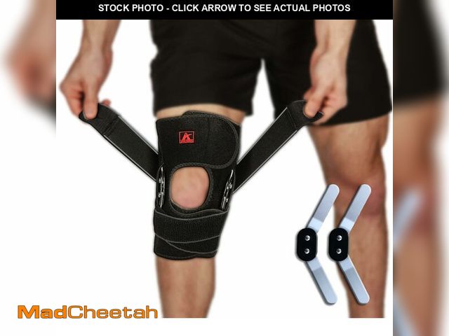 Lot 74-14427176 - Hinged Knee Brace Support with Strap &amp; Side Patella Stabilizers for Protection &amp; Pain Relief...