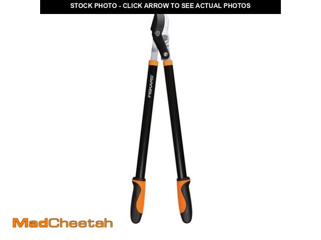 Lot 74-12529719 - Fiskars 28-Inch Power-Lever Garden Bypass Lopper and Tree Trimmer, Sharp Precision-Ground Steel Blad...