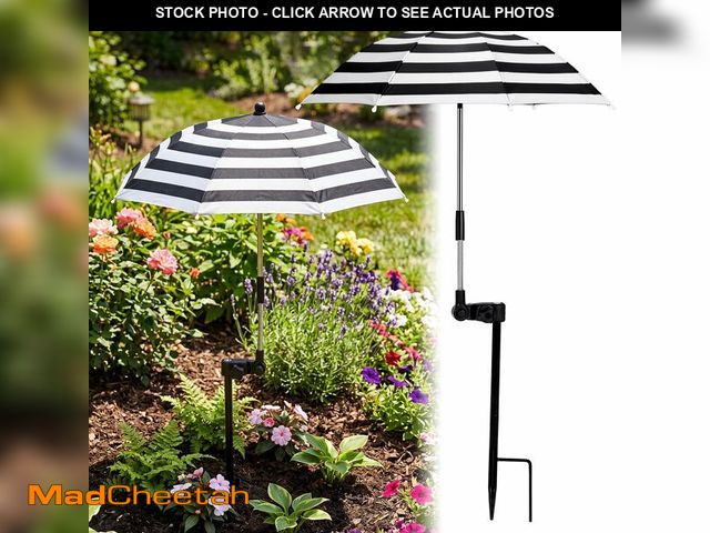 Lot 74-14272225 - Shinylin 3 Pack Plant Umbrella for Outdoor Adjustable Sun Shade Covers 24" Sun Protection Cloth UV U...
