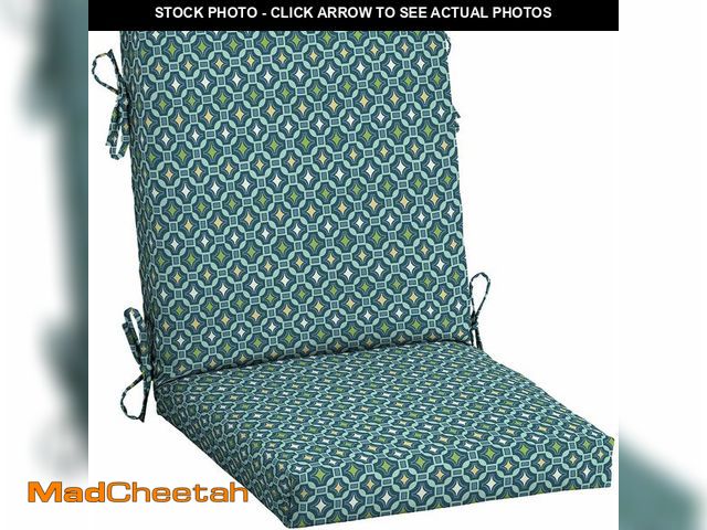 Lot 74-14305348 - Arden Outdoor Midback Chair Cushion, 18 x 16.5, Water Repellent, Fade Resistant 18 x 16.5, Alana Til...
