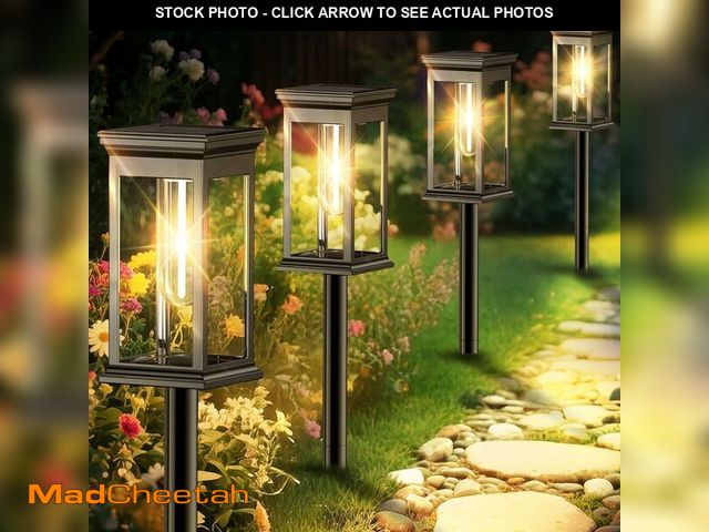 Lot 74-14431031 - RAVICEN Solar Pathway Lights Outdoor Waterproof Ã¢â¬â 12 Pack Bright Solar Powered Garden Lights ...