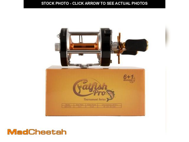 Lot 74-12427823 - Catfish Pro Tournament Series Round Baitcasting Fishing Reel 600 CTS - UNUSED