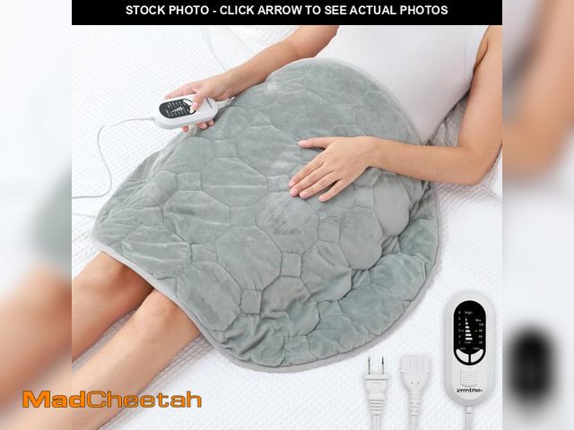 Lot 74-12308125 - immtree Weighted Heating Pad 7lbs for Deeper Pain Relief, XXXL Size(29x24) Weighted Heating Blanket ...