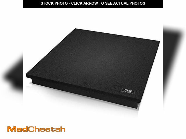 Lot 74-12665248 - Pyle Sound Dampening Speaker Riser Foam - Audio Acoustic Noise Isolation Platform Pads Recoil Stabil...