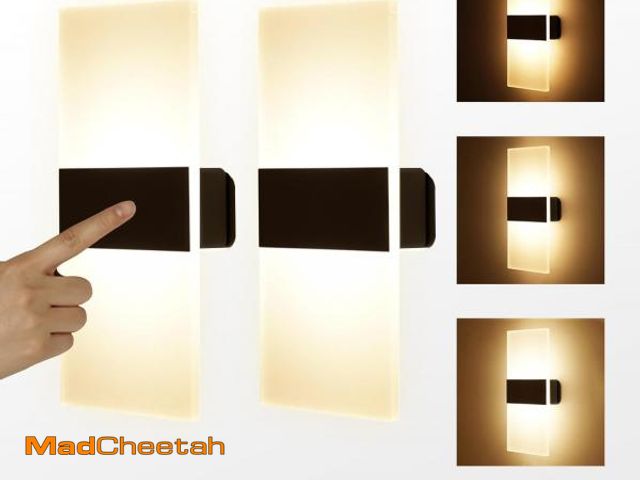 Lot 74-12310016 - MEHIDFY Wall Sconces Sets of 2, Dimmable Touch Control Wall Lamp, Rechargeable LED Wall Sconces, Bat...