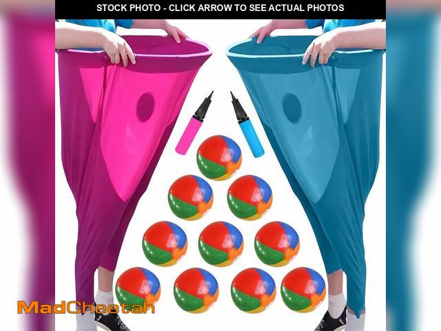 Lot 74-12712448 - Granny Pants Yard Game, Granny Pants Outdoor Game, Equipped with Inflatable Balloons and Bicycle Pum...