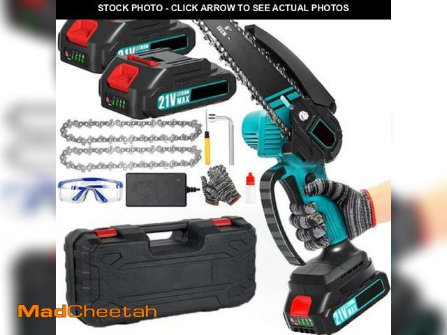 Lot 74-12402445 - Mini Chainsaw  6 Inch Portable Electric Chainsaw Cordless  Handheld Chain Saw Pruning Shears Chainsa...