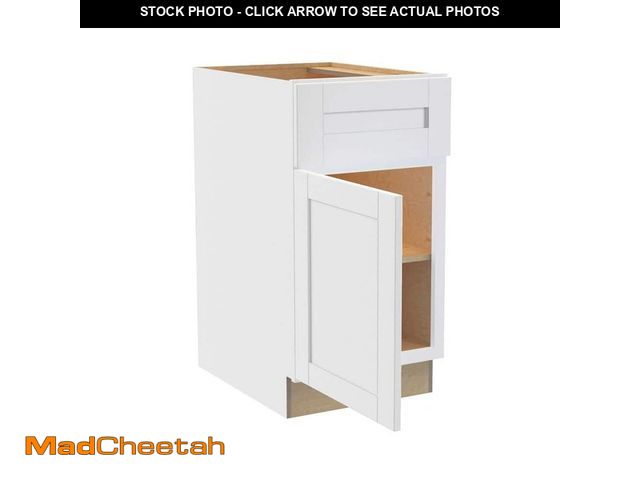 Lot 74-12772545 - Home Decorators Collection Washington Vesper White Plywood Shaker Assembled Base Kitchen Cabinet Sof...