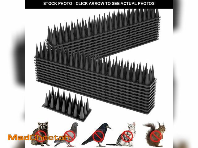 Lot 74-13566938 - Bird Spikes, 20 Pack Squirrel Raccoon Pigeon Cat Animal Deterrent Spikes Anti-Climb for Outside Anti...