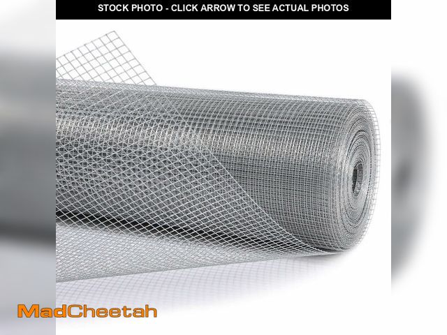 Lot 74-13788773 - Trenk Hardware Cloth 1/4 Inch 48" x 100' 23 Gauge, Galvanized Chicken Wire Mesh Roll for Garden Fenc...