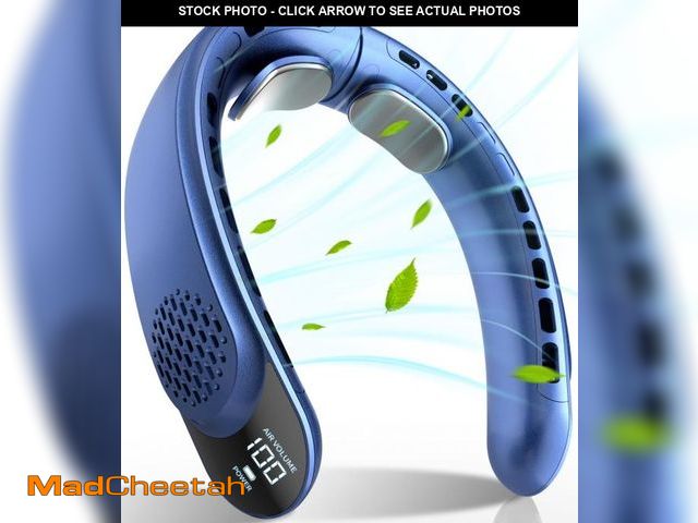 Lot 74-12049264 - FrSara Rechargeable Neck Fan, Personal Fan with LED Display, 3 Speeds with 4000mAh Battery Powered, ...