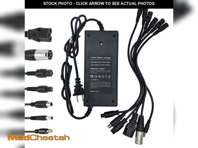 Lot 74-14421745 - (7 Plugs) 54.6V 2A Fast Charger for Scooter Rad Power/Lectric XP/Sondors/Pedego/Jasion/ eb7 /Evercro...