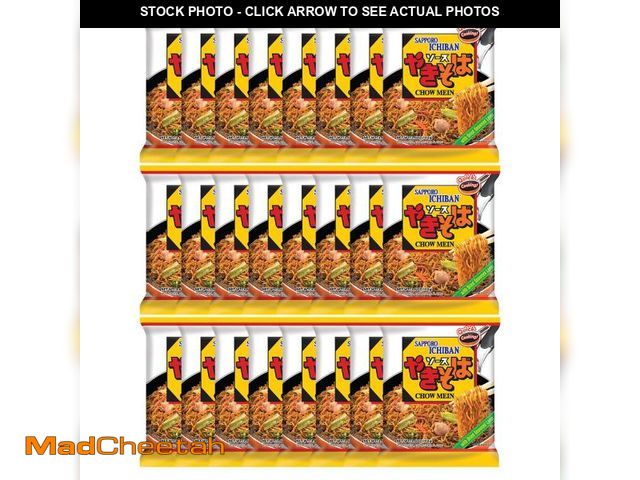 Lot 74-12355542 - [SAPPORO ICHIBAN] Yakisoba, No.1 Tasting Instant Japanese Fried Noodles, Delicious Chow Mein (3.6 Oz...