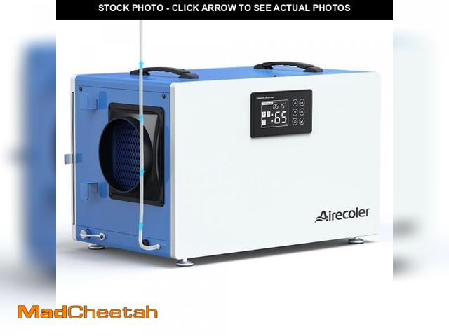 Lot 74-12471393 - Airecoler 170 pt. 7,500 sq. ft. Bucketless Commercial Dehumidifier with Pump and Drain Hose for Craw...