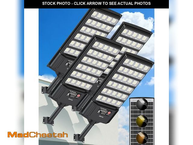 Lot 74-14383565 - Ofuray Solar Lights Outdoor Waterproof, 3000K/4000K/6500K Dusk to Dawn Solar Security Light with Mot...