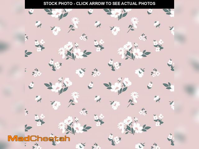 Lot 74-12417043 - VaryFloral 24"x118" Pink Daisy Floral Wallpaper Peel and Stick Removable Flower Decorative Pink Cont...