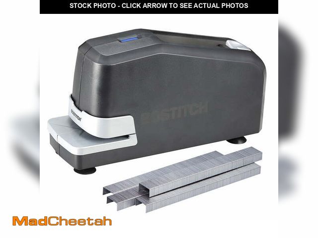 Lot 74-12685795 - Bostitch Office Impulse 30? Electric Stapler, Staples Included, Black - UNUSED